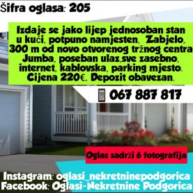 Jednosoban stan Zabjelo