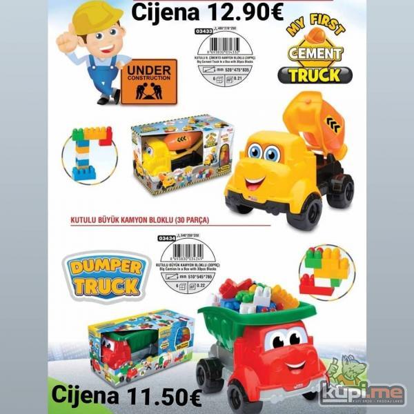 Veliki kamion mjesalica i Dumper kamion- igracke za djecu