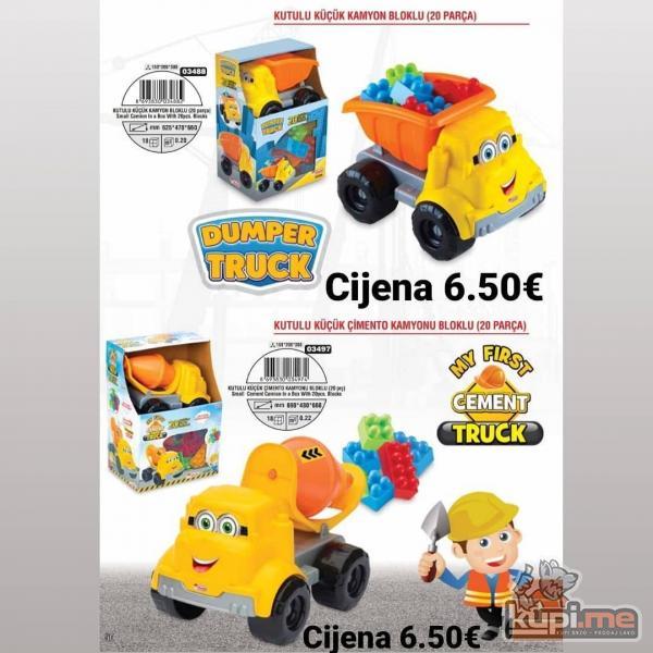Manji kamion mjesalica i Dumper kamion - igracke za djecu